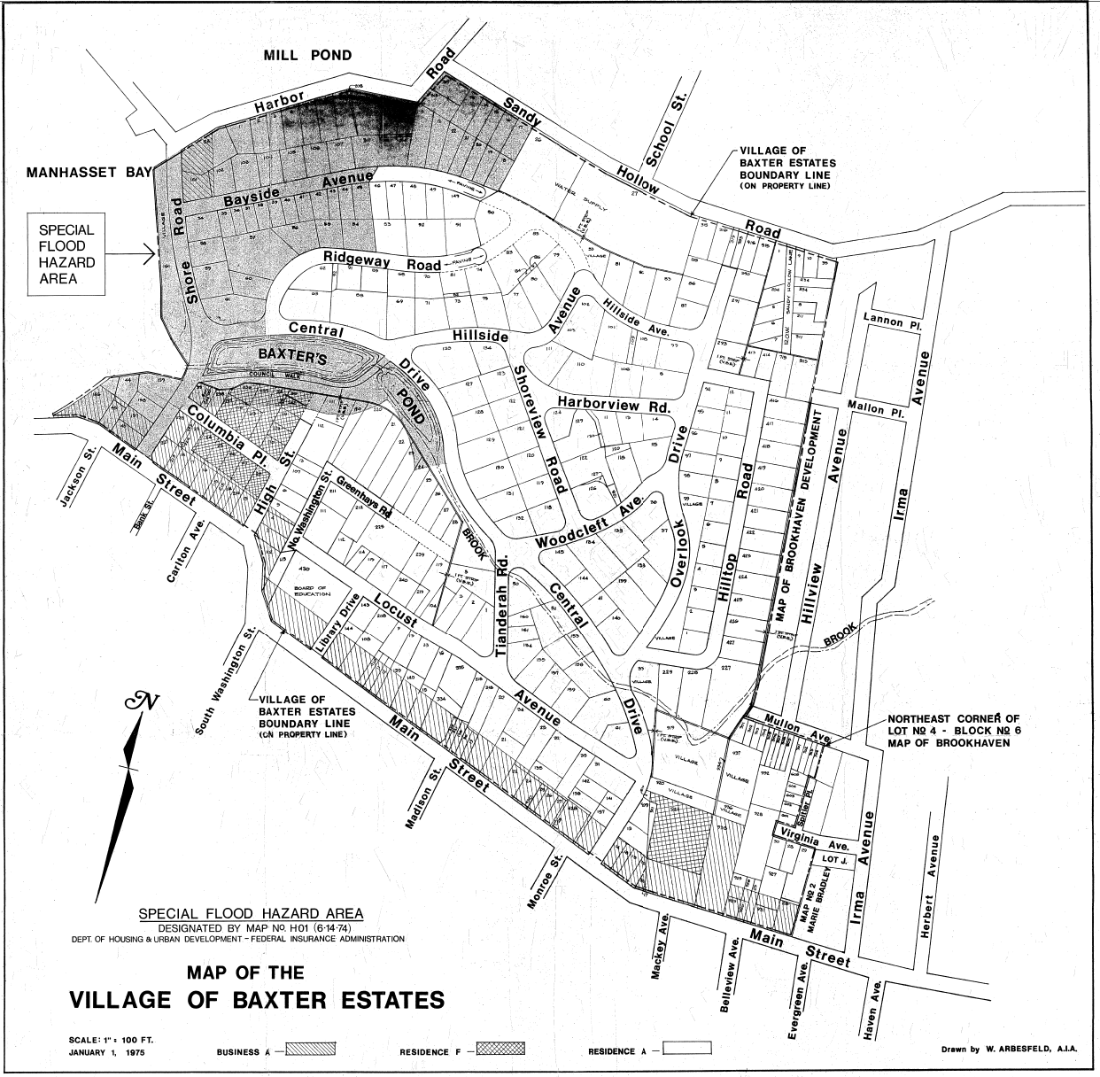 Zoning Map - The Village Of Baxter Estates